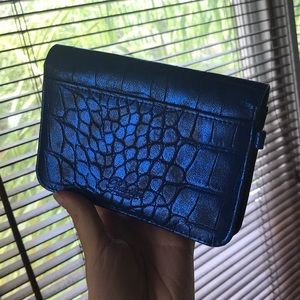 Buxton Leather Metallic Wallet